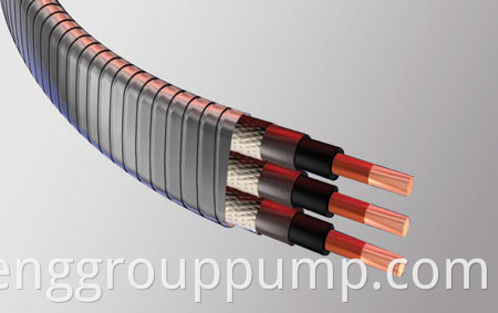 Flat mouth cryogenic power cable